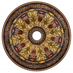 Ceiling Medallion "Sunshine Illusion" 30 in. Hand Painted